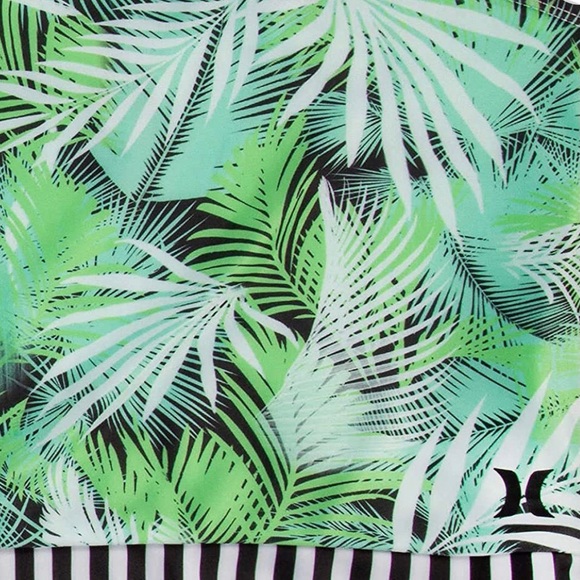 Hurley Girls Rashguard Tankini Tropical Swimsuit Set Sun Protection Cover Up NEW - Picture 8 of 9